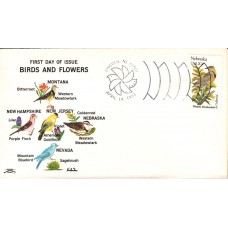 #1979 Nebraska Birds - Flowers Colonial FDC