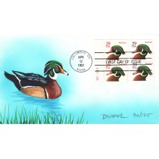 #2484-85 Wood Duck Colorano HP08 FDC