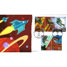 #2741-45 Space Fantasy Colorano HP28 FDC