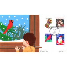 #2871-74 Christmas 1994 Colorano HP45 FDC