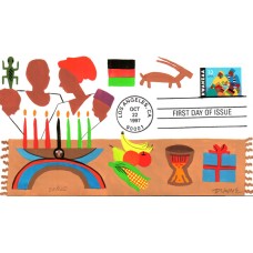 #3175 Kwanzaa Colorano HP60 FDC