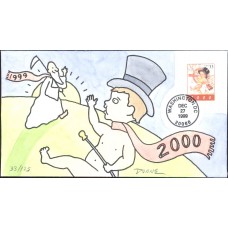 #3369 New Year Baby Colorano HP69 FDC