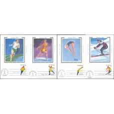 #1695-98 Olympics Colorano Maxi FDC Set