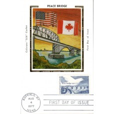 #1721 Peace Bridge Colorano Maxi FDC