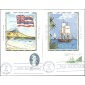 #1732-33 Captain James Cook Colorano Maxi FDC Set