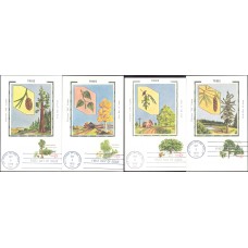 #1764-67 American Trees Colorano Maxi FDC Set