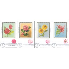 #1876-79 Flowers Colorano Maxi FDC Set