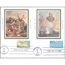 #1937-38 Yorktown - Capes Colorano Maxi FDC Set