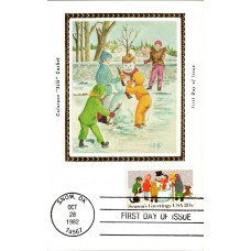 #2028 Snowman Colorano Maxi FDC