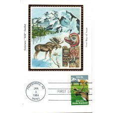 #2066 Alaska Statehood Colorano Maxi FDC