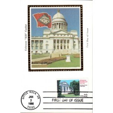 #2167 Arkansas Statehood Colorano Maxi FDC