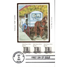 #2253 Milk Wagon 1900s Colorano Maxi FDC