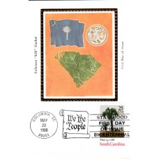 #2343 South Carolina Statehood Colorano Maxi FDC