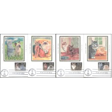 #2372-75 Cats Colorano Maxi FDC Set