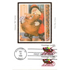 #2429 Christmas Sleigh Colorano Maxi FDC