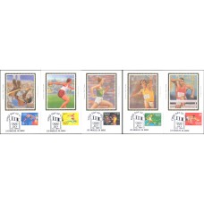 #2553-57 Summer Olympics Colorano Maxi FDC Set