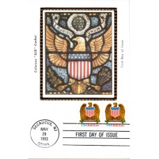 #2603 Eagle and Shield Colorano Maxi FDC