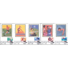 #2637-41 Summer Olympics Colorano Maxi FDC Set