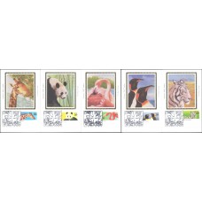 #2705-09 Wild Animals Colorano Maxi FDC Set