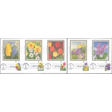 #2760-64 Spring Garden Flowers Colorano Maxi FDC Set