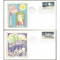 #1434-35 Space Achievements Colorano FDC Set