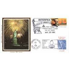 #2224 Statue of Liberty Dual Colorano FDC