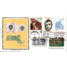 #2341 Massachusetts Statehood Combo Colorano FDC