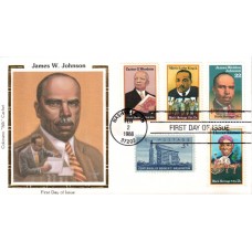 #2371 James Weldon Johnson Combo Colorano FDC