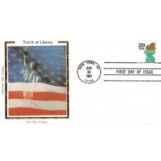 #2531A Statue of Liberty Torch Colorano FDC