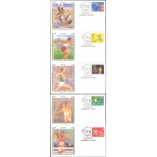 #2553-57 Summer Olympics Colorano FDC Set