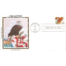 #2595 Eagle and Shield Colorano FDC