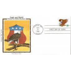 #2596 Eagle and Shield Colorano FDC