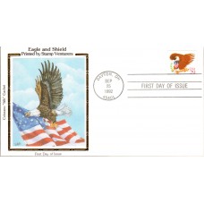 #2597 Eagle and Shield Colorano FDC