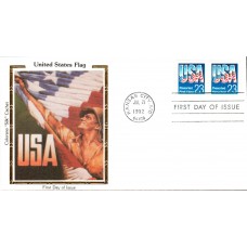 #2606 USA - Flag Colorano FDC