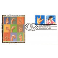 #2783-84 Deaf Communication Colorano FDC