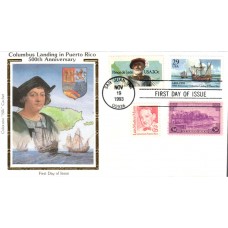 #2805 Columbus at Puerto Rico Combo Colorano FDC