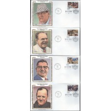 #3143-46 Legendary Football Coaches Colorano FDC Set