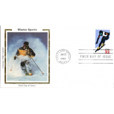 #3180 Alpine Skiing Colorano FDC