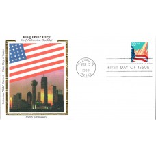 #3278v Flag Over City Colorano FDC