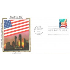 #3278v Flag Over City Plate Colorano FDC