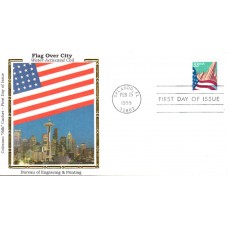 #3280 Flag Over City Colorano FDC