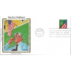 #3283 Flag Over Chalkboard Colorano FDC