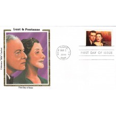 #3287 Alfred Lunt and Lynn Fontanne Colorano FDC