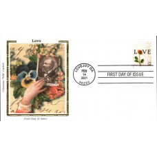 #3497 Rose and Love Letter Colorano FDC