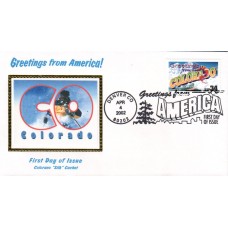 #3566 Greetings From Colorado Colorano FDC