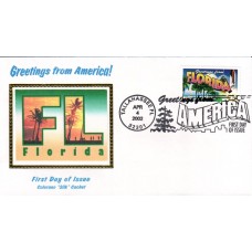 #3569 Greetings From Florida Colorano FDC