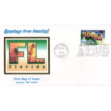 #3569 Greetings From Florida Colorano FDC