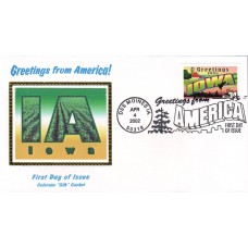 #3575 Greetings From Iowa Colorano FDC