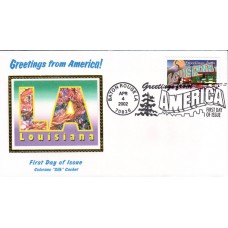 #3578 Greetings From Louisiana Colorano FDC