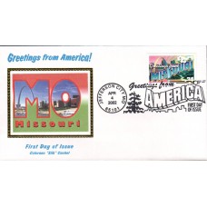 #3585 Greetings From Missouri Colorano FDC